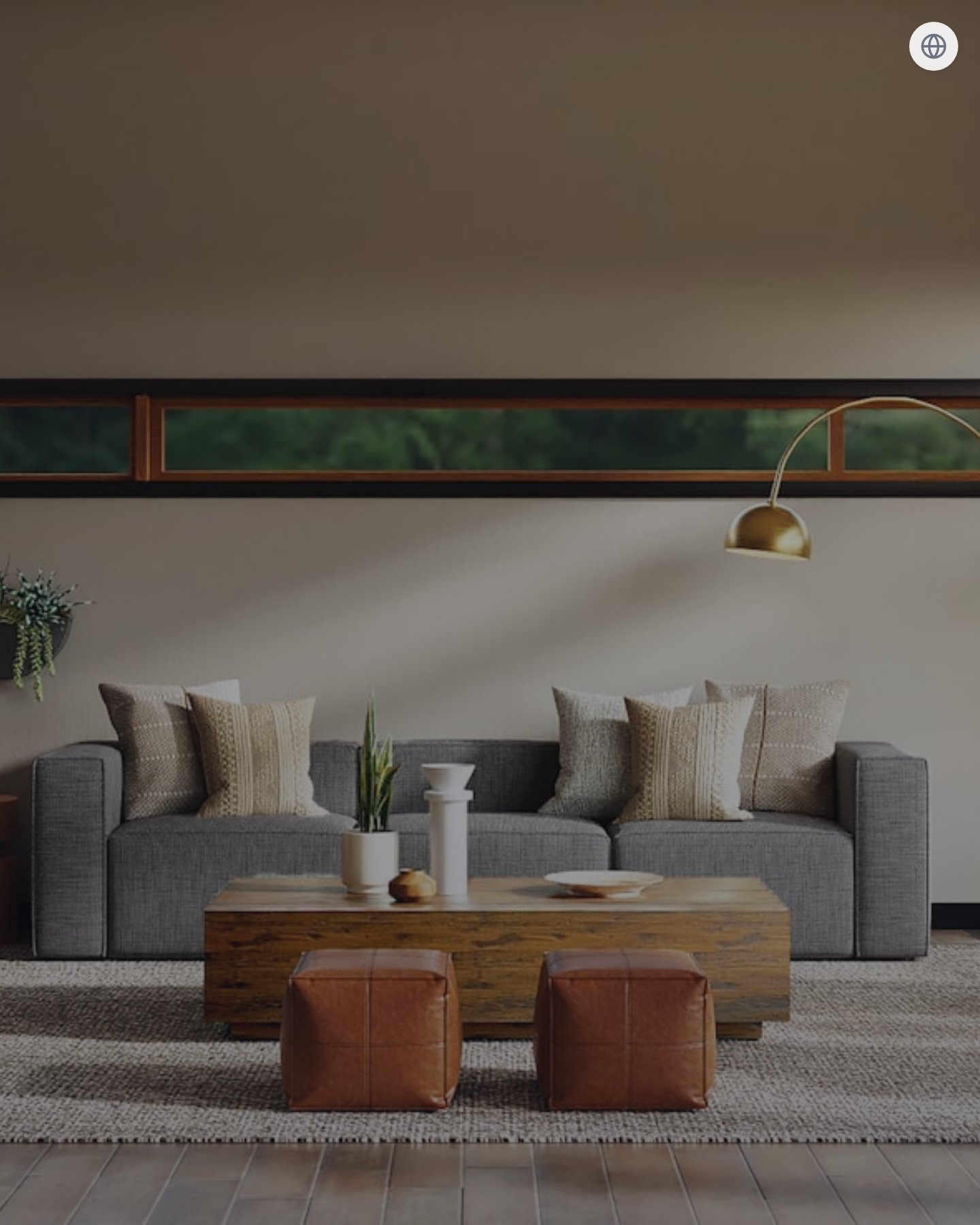 Interior de alto padrão projetado por um estúdio de arquitetura